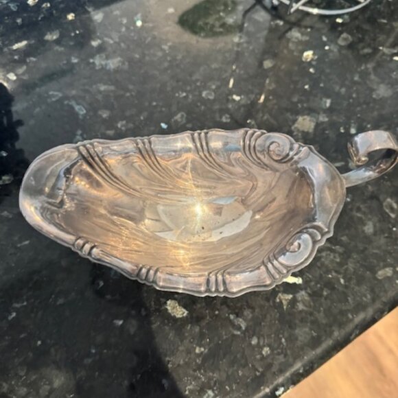 Silver Plated Gravy Boat - Picture 1 of 4